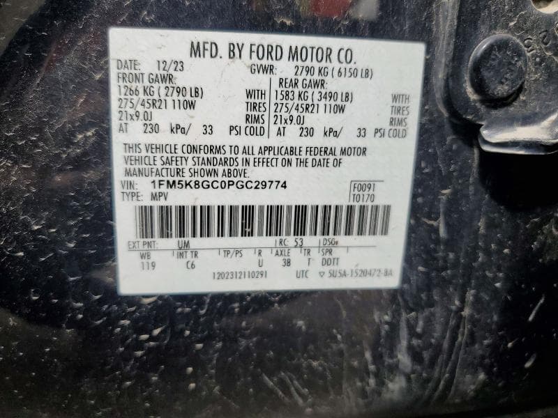 2023 FORD EXPLORER ST 13