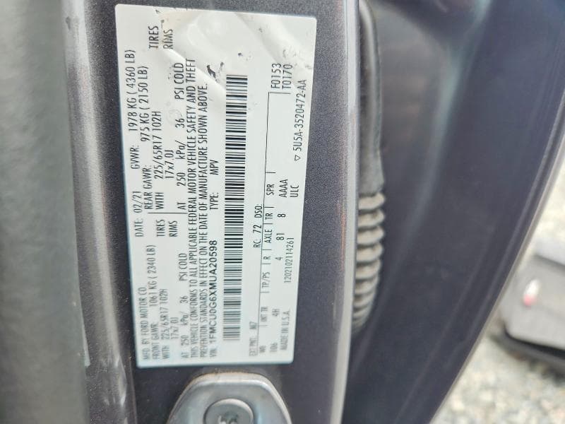 2021 FORD ESCAPE SE 13