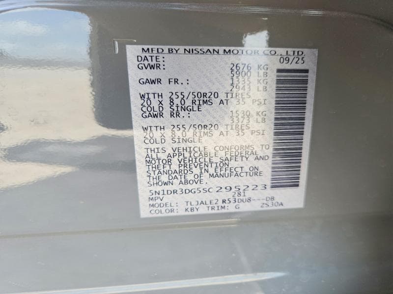 2025 NISSAN PATHFINDER PLATINUM 14