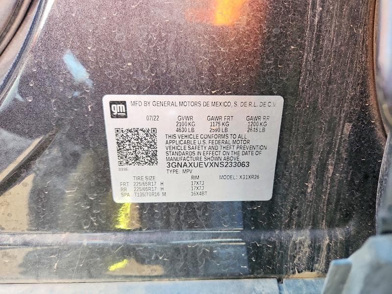 2022 CHEVROLET EQUINOX LT 13