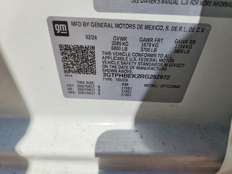 2024 GMC SIERRA C1500 SLE 12