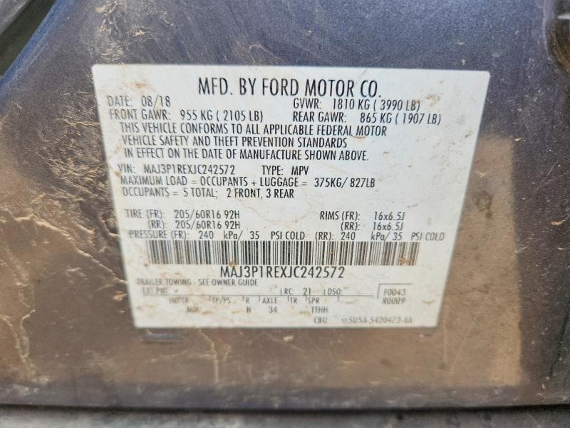 2018 FORD ECOSPORT S 13