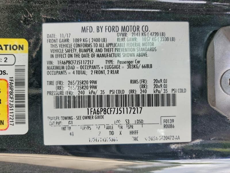 2018 FORD MUSTANG GT 13