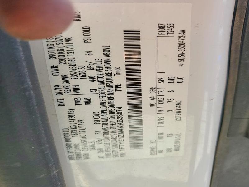 2019 FORD TRANSIT T-150 13