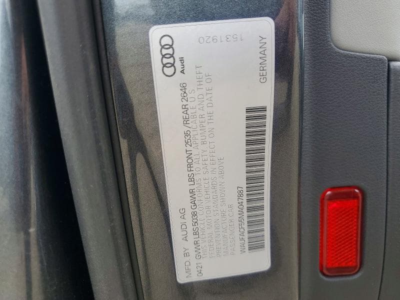 2021 AUDI A5 PREMIUM PLUS 45 12