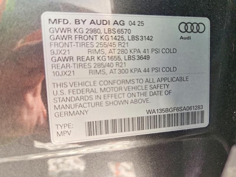 2025 AUDI SQ6 E-TRON PRESTIGE 13