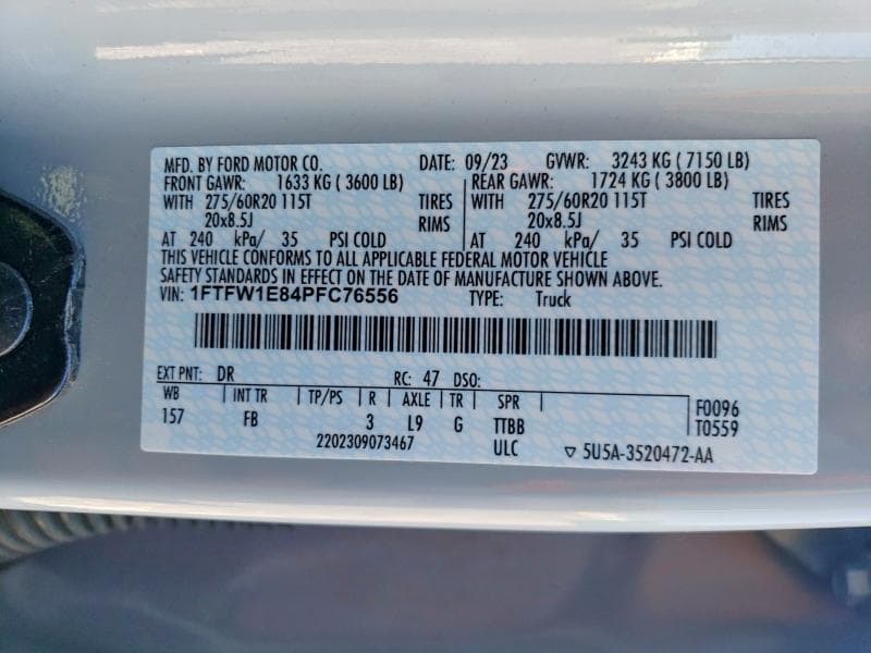 2023 FORD F150 SUPERCREW 13