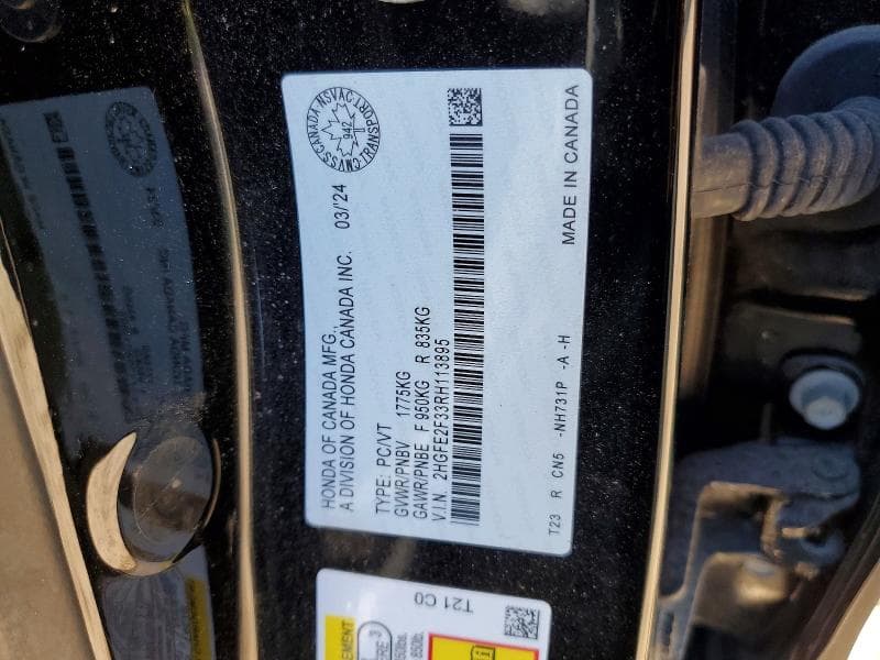 2024 HONDA CIVIC EX 13