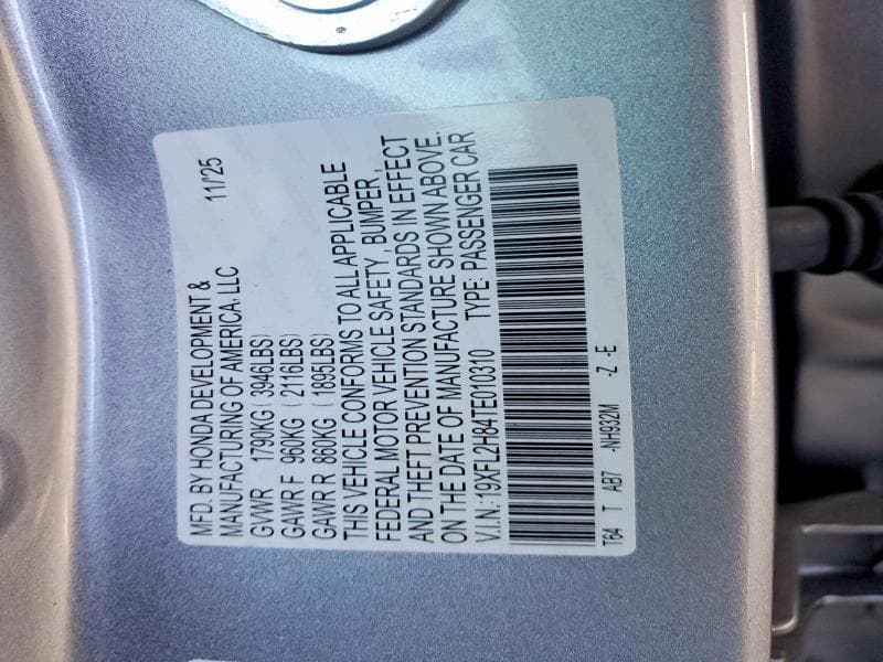 2026 HONDA CIVIC SPORT 12