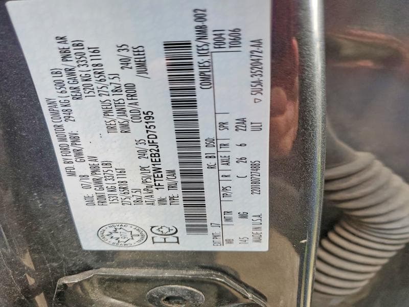 2018 FORD F150 SUPERCREW 13