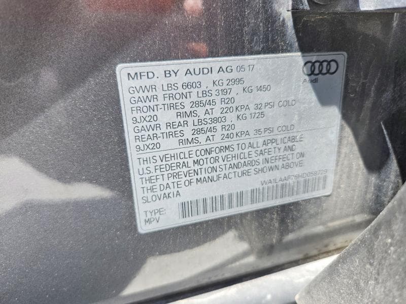 2017 AUDI Q7 PREMIUM PLUS 14