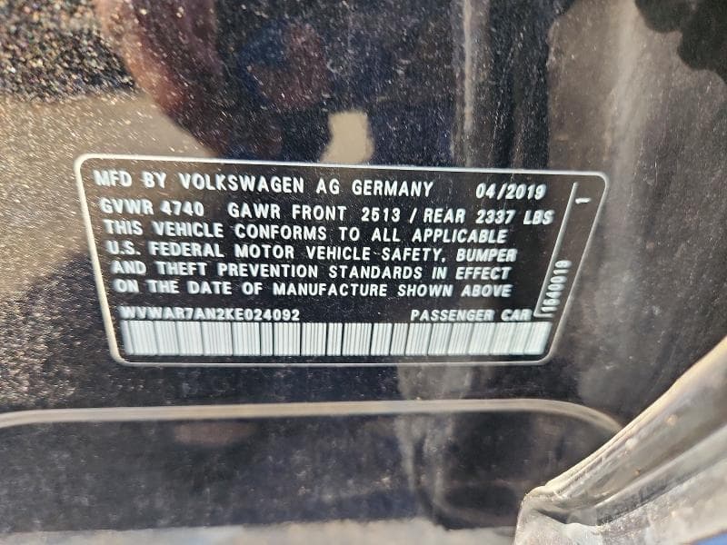 2019 VOLKSWAGEN ARTEON SE 12