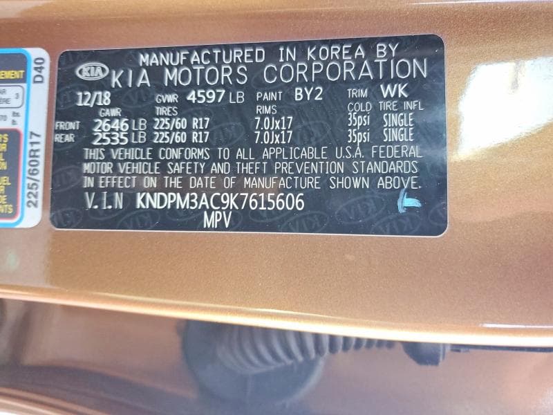 2019 KIA SPORTAGE LX 14