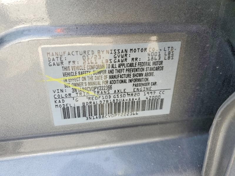 2023 NISSAN SENTRA SV 12
