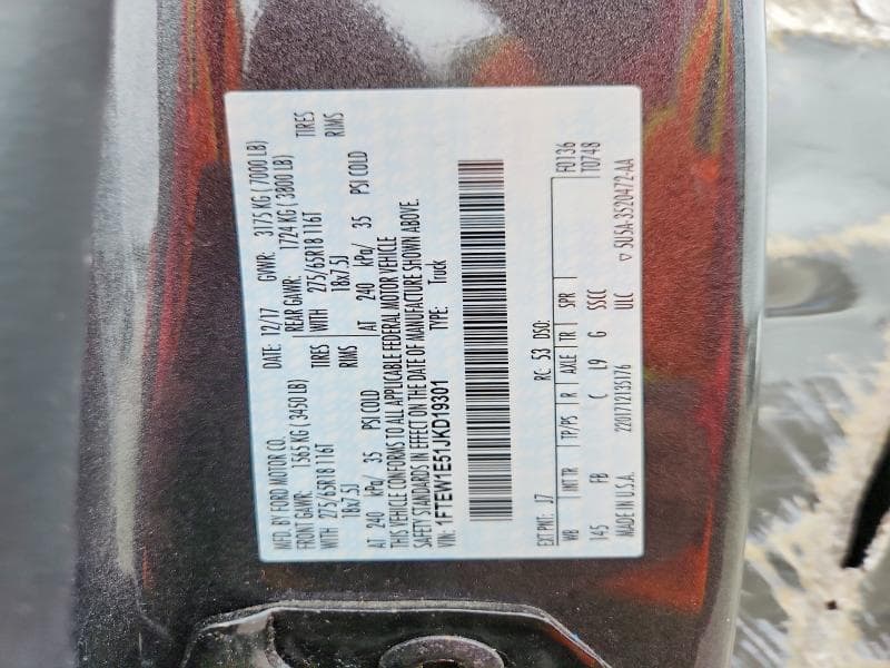 2018 FORD F150 12