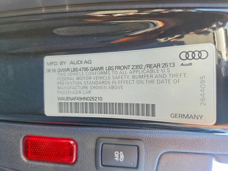 2017 AUDI A4 PREMIUM PLUS 13