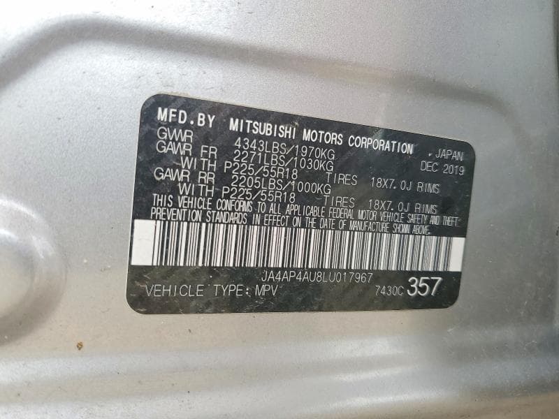 2020 MITSUBISHI OUTLANDER SPORT SE 13