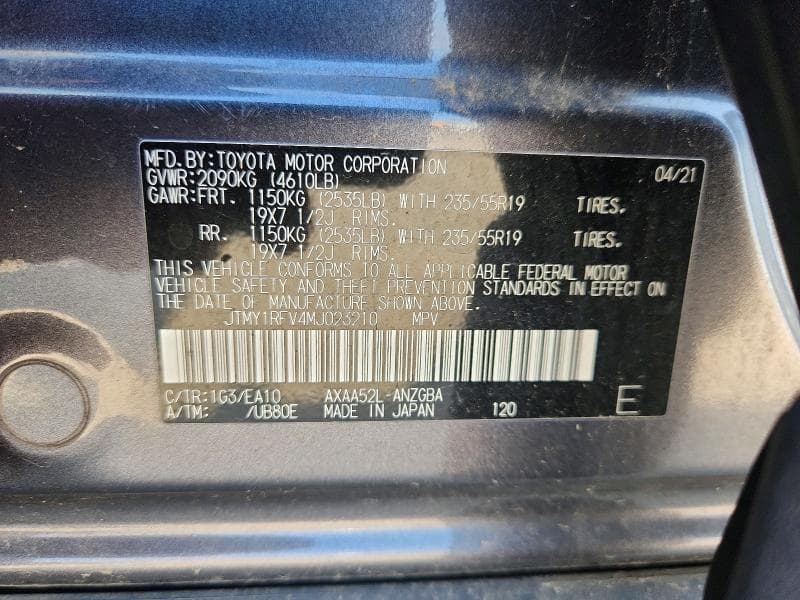 2021 TOYOTA RAV4 LIMITED 12
