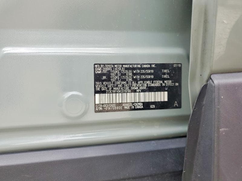2019 TOYOTA RAV4 XLE PREMIUM 13