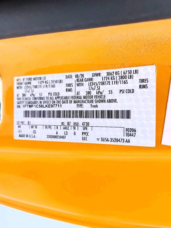 2020 FORD F150 13