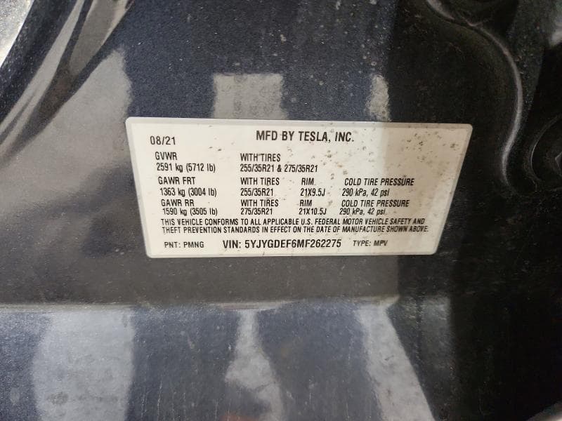 2021 TESLA MODEL Y 14