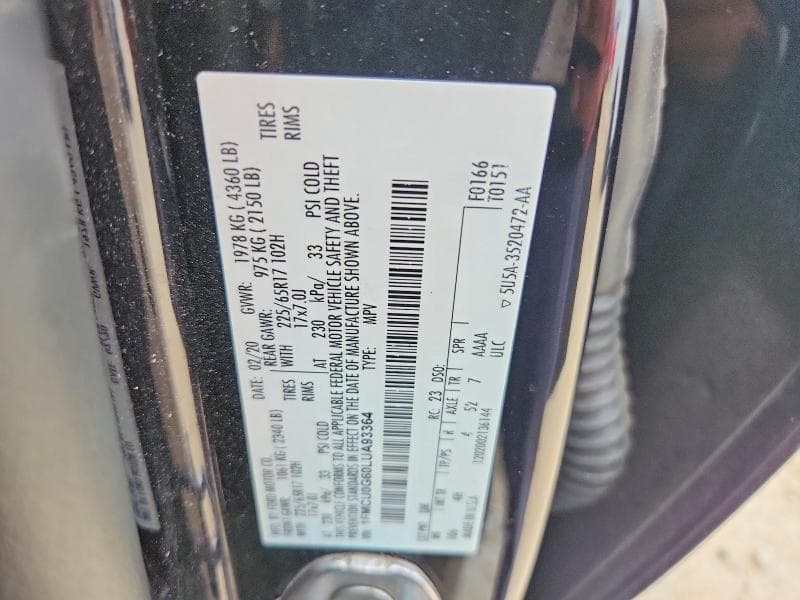 2020 FORD ESCAPE SE 13