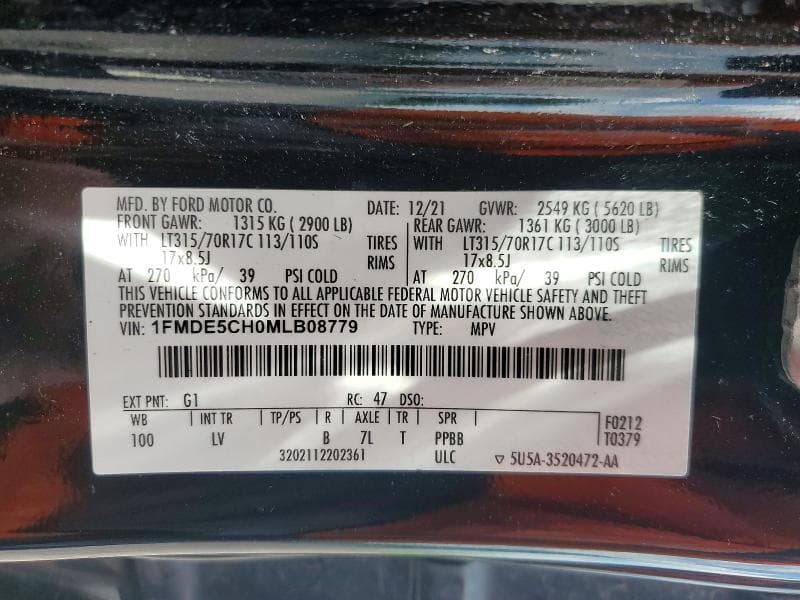 2021 FORD BRONCO BASE 13