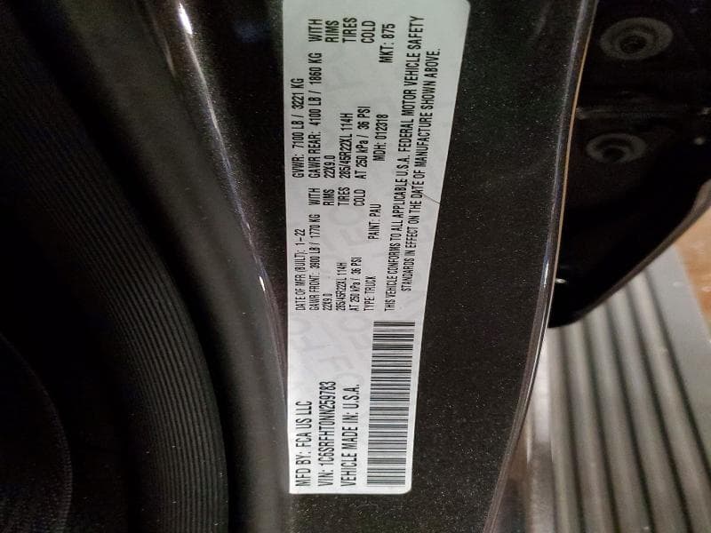 2022 RAM 1500 LIMITED 12
