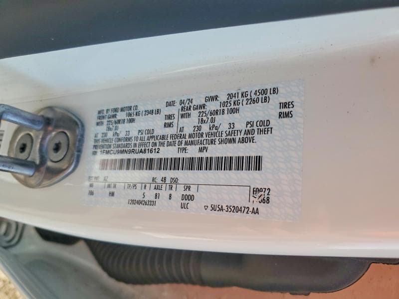 2024 FORD ESCAPE ST LINE 13
