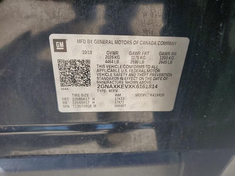 2019 CHEVROLET EQUINOX LT 13