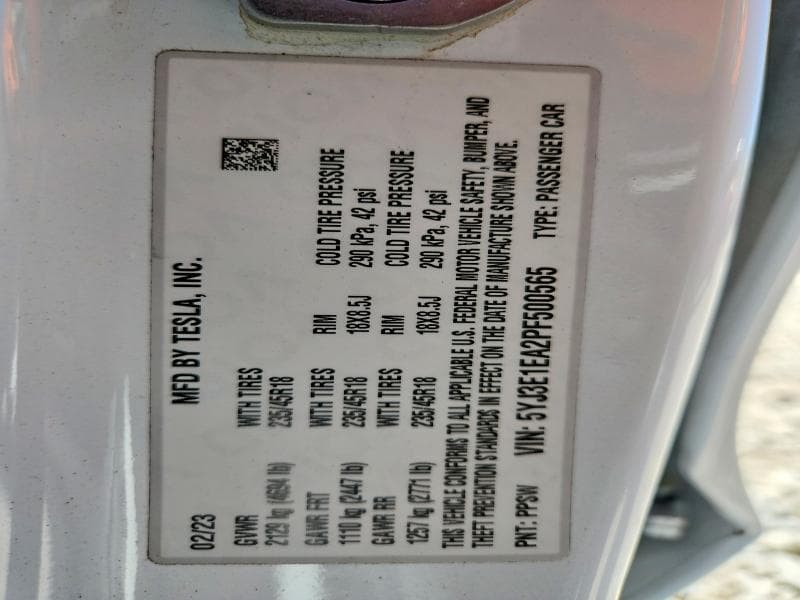 2023 TESLA MODEL 3 12