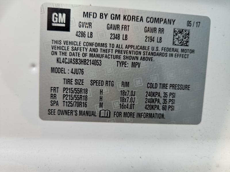 2017 BUICK ENCORE PREFERRED 13