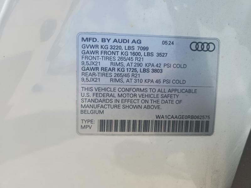 2024 AUDI Q8 E-TRON SPORTBACK PREMIUM PLUS 13