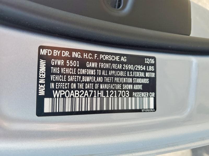 2017 PORSCHE PANAMERA 4S 12