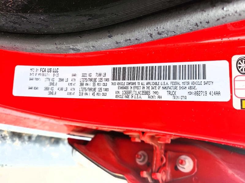 2020 RAM 1500 REBEL 12