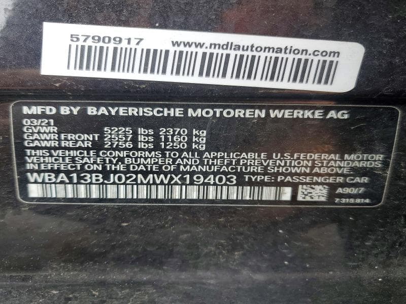 2021 BMW 530 XI 12