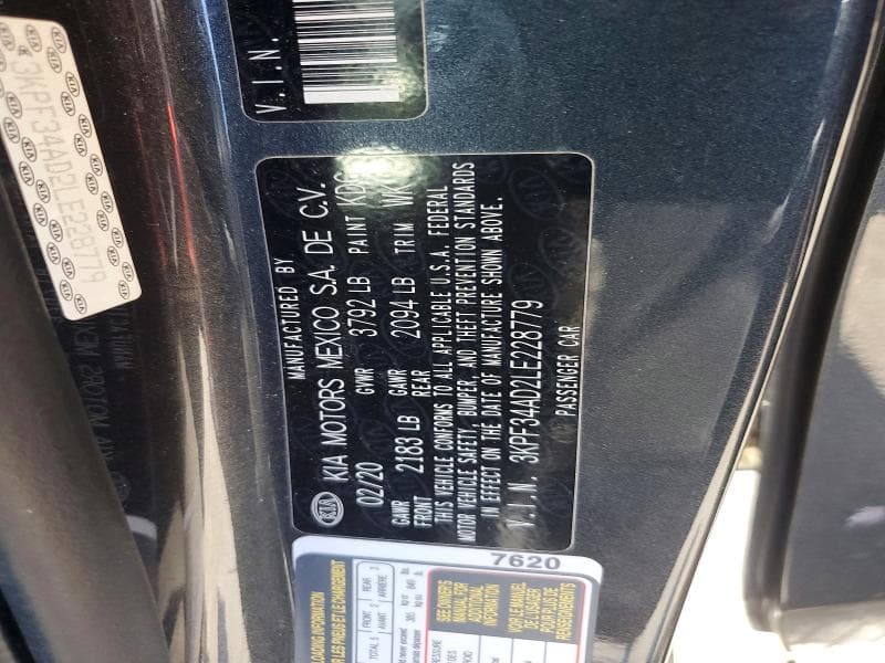 2020 KIA FORTE GT LINE 13