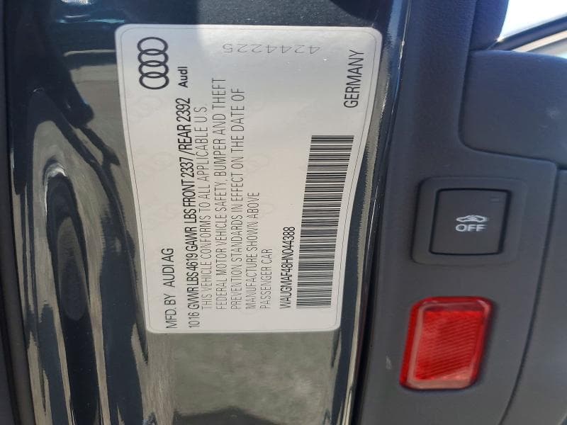2017 AUDI A4 ULTRA PREMIUM 12
