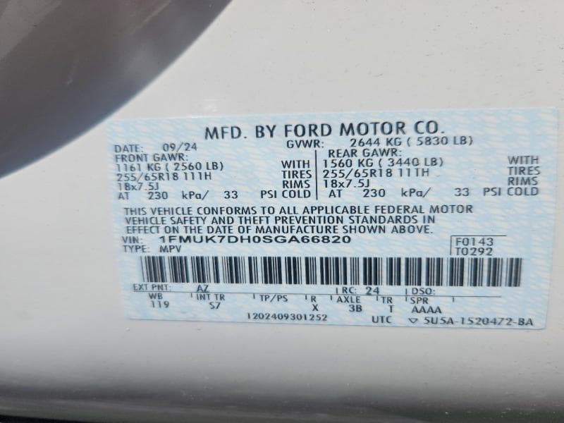 2025 FORD EXPLORER ACTIVE 12