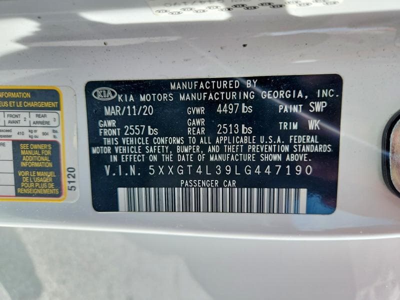 2020 KIA OPTIMA LX 12