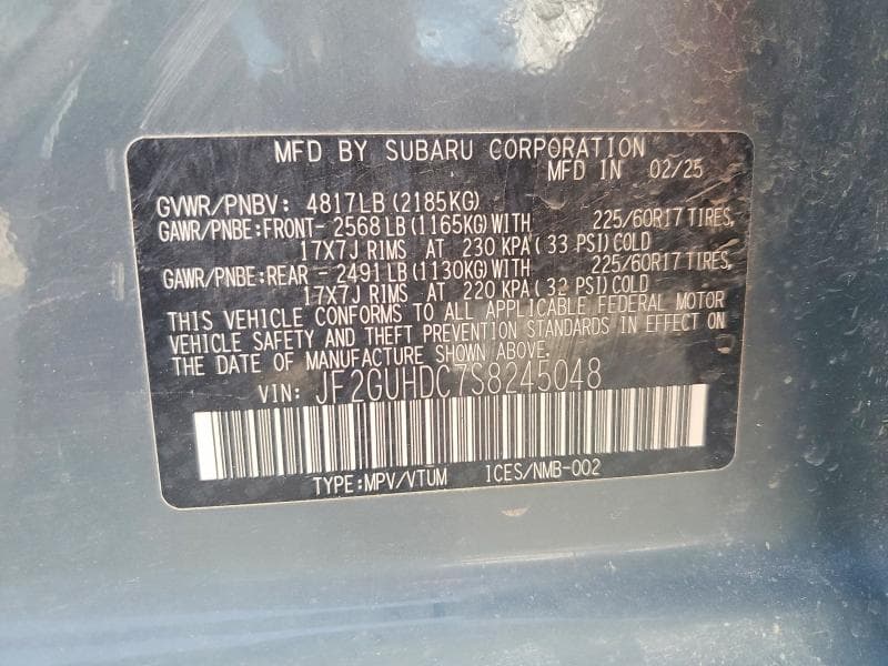 2025 SUBARU CROSSTREK PREMIUM 13