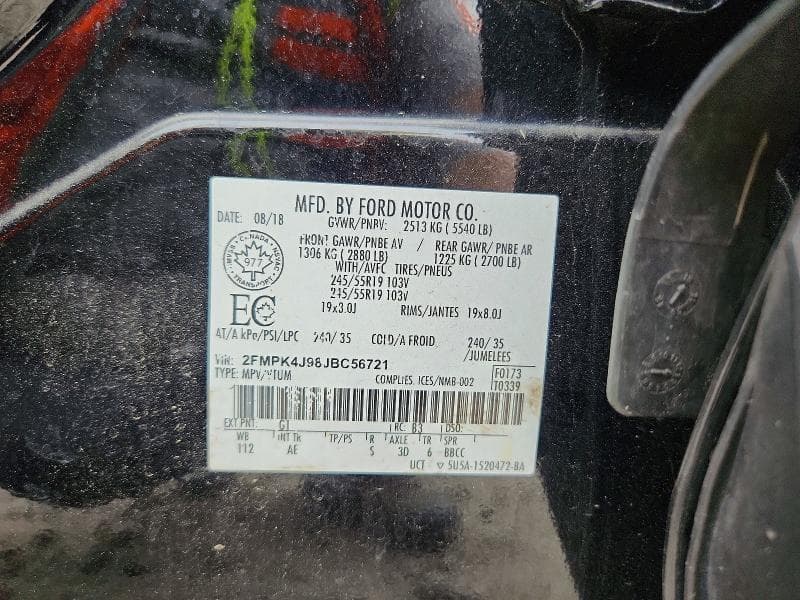 2018 FORD EDGE SEL 14