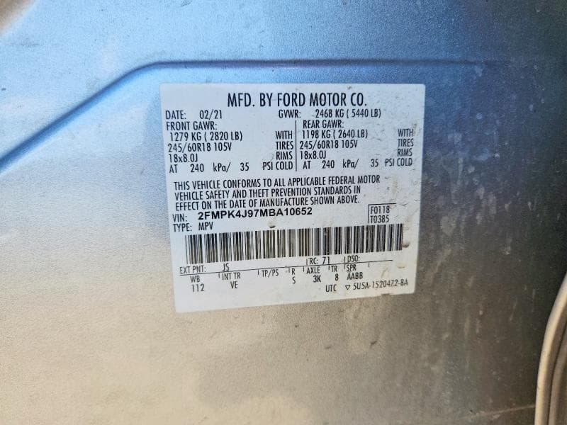 2021 FORD EDGE SEL 13