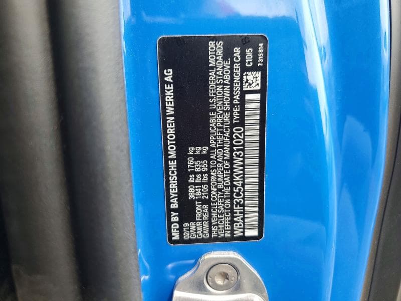 2019 BMW Z4 SDRIVE30I 12