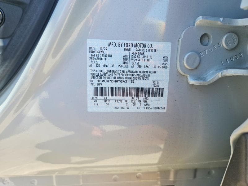 2026 FORD EXPLORER ACTIVE 12