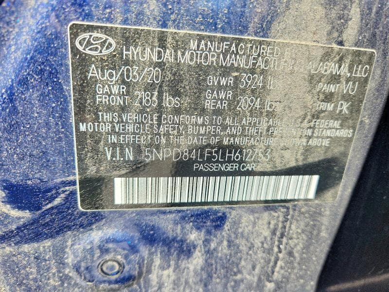 2020 HYUNDAI ELANTRA VALUE EDITION 12