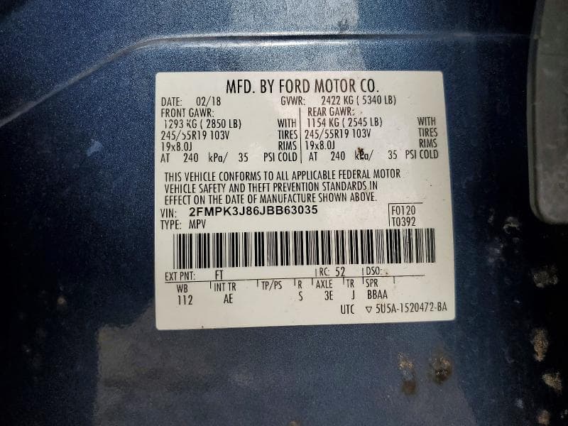 2018 FORD EDGE SEL 13