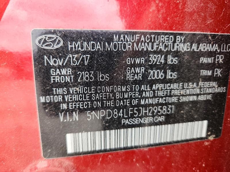 2018 HYUNDAI ELANTRA SEL 12