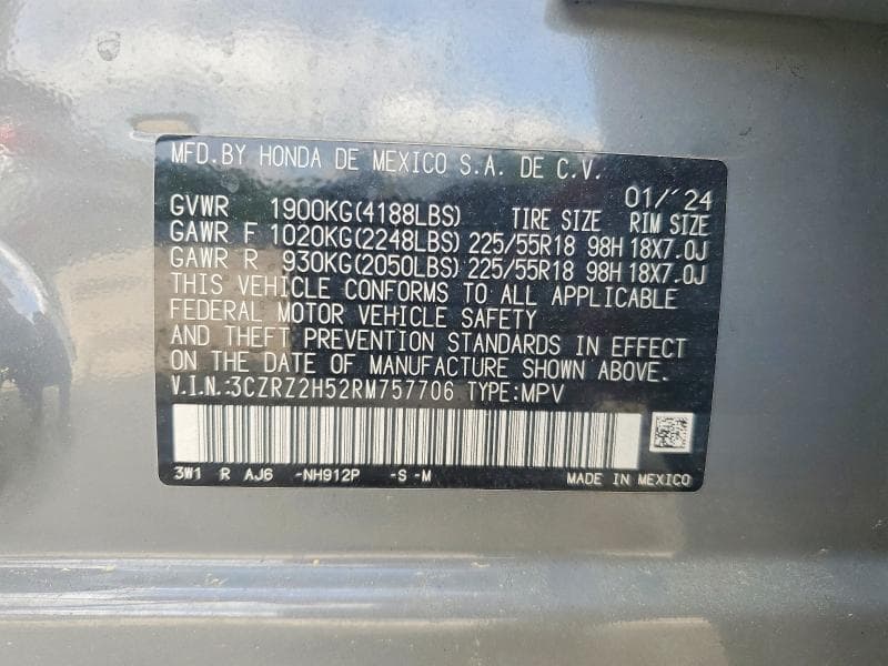 2024 HONDA HR-V SPORT 14