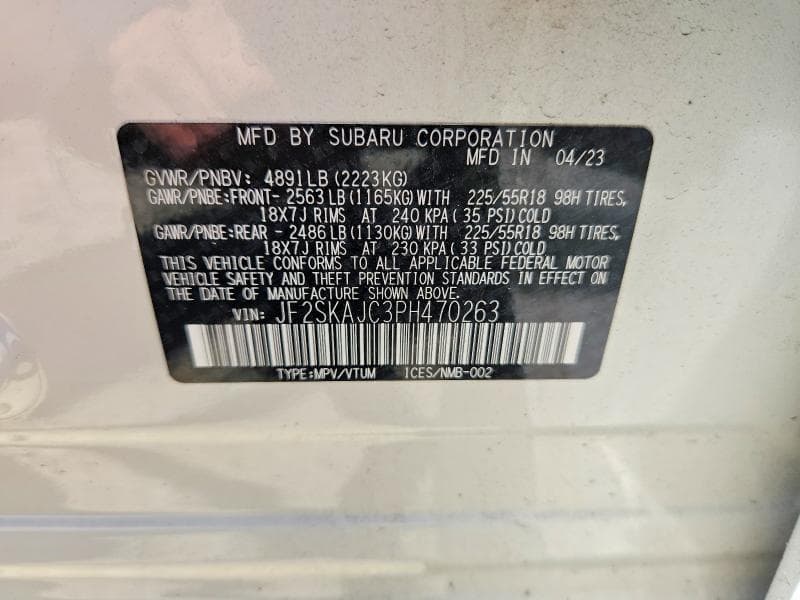 2023 SUBARU FORESTER SPORT 14